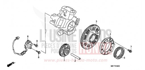 GENERATEUR D'IMPULSIONS/EMBRAYAGE DE DEMARRAGE XL1000VA de 2010
